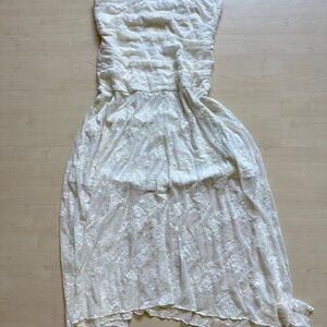 Abercrombie white lace dress